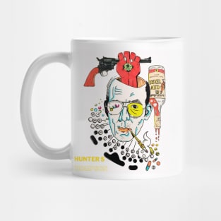 Hunter S Thompson Smoking — Lilford Gallery - Canterbury Buy Original Art in Kent Mug